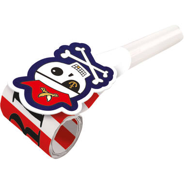 8 Blowouts Pirates Map Plastic / Paper 30 cm