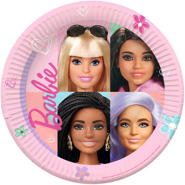 8 Plates Barbie Sweet Life 23 cm