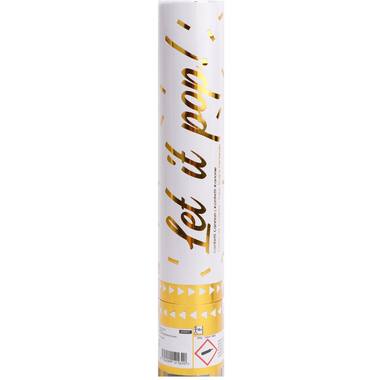 Confetti Cannon Gold Rectangular Foil 28 cm