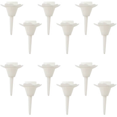 12 Candle Holders Plastic Height 2.5 cm