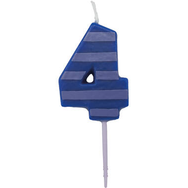 Candle 4 Dots & Stripes Height 7.6 cm
