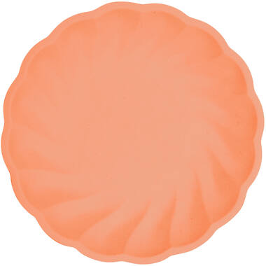 6 Plates Vert Decor Round Dark Orange 22.9 cm
