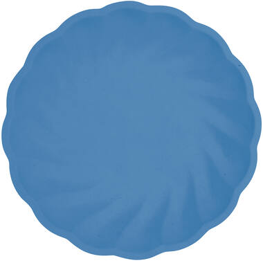 6 Plates Vert Decor Round Dark Blue 22.9 cm