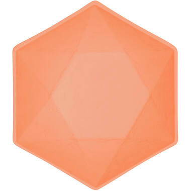 6 Bowls Vert Decor Hexagonal Dark Orange 15.8 x 13.7 cm