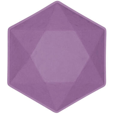 6 Bowls Vert Decor Hexagonal Dark Purple 15.8 x 13.7 cm