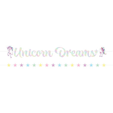 Letter Banner Unicorn Dreams Paper