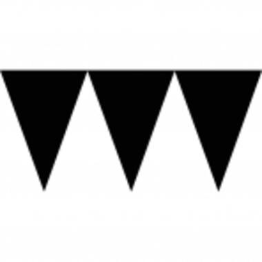 Pennant Banner Black Paper 457 x 17.7 cm