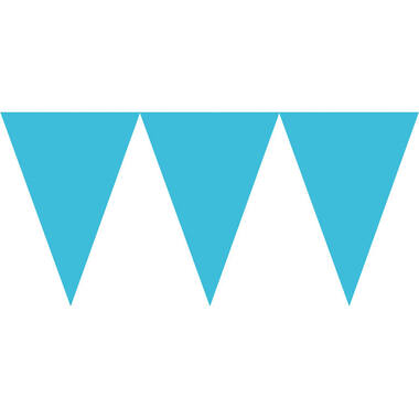 Pennant Banner Caribbean Blue Paper 457 x 17.7 cm