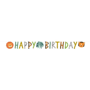 Letter Banner Get Wild Paper 180 x 15 cm