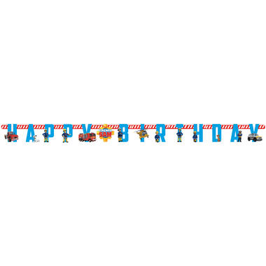 Letter Banner Fireman Sam Paper 180 x 15 cm
