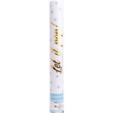 Confetti Cannon Blue Round Paper 40 cm