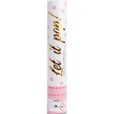 Confetti Cannon Pink Round Paper 28 cm