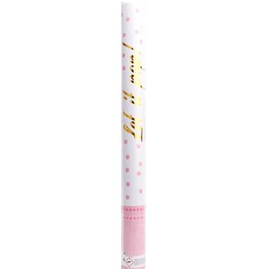 Confetti Cannon Pink Round Paper 60 cm