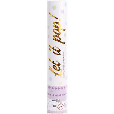 Confetti Cannon Multicolor Round Pastel Paper 28 cm