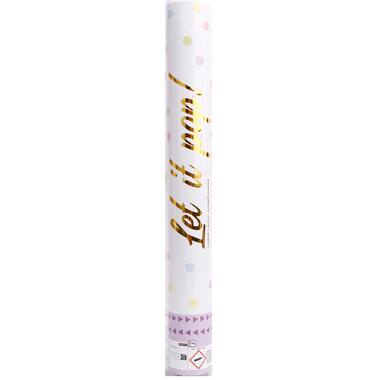Confetti Cannon Multicolor Round Pastel Paper 40 cm