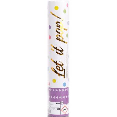 Confetti Cannon Multicolor Round Paper 28 cm