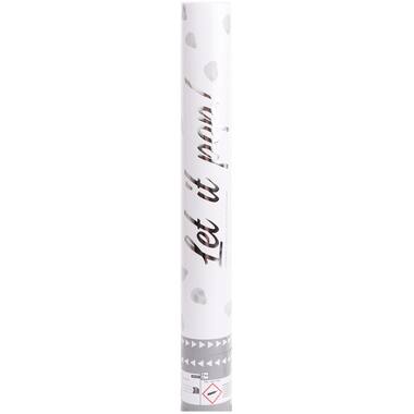 Confetti Cannon Rose Petals White Paper 40 cm