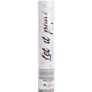 Confetti Cannon White Round Paper 28 cm