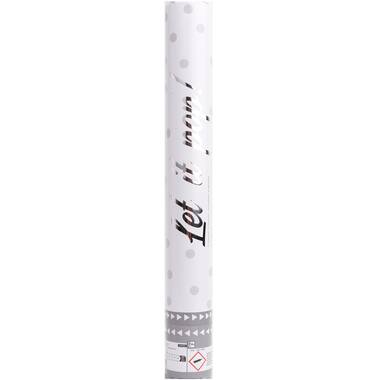 Confetti Cannon White Round Paper 40 cm