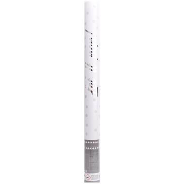 Confetti Cannon White Round Paper 60 cm