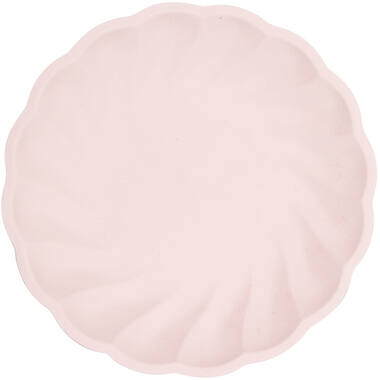 6 Plates Vert Decor Round Pink 22.9 cm