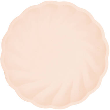6 Plates Vert Decor Round Apricot 22.9 cm