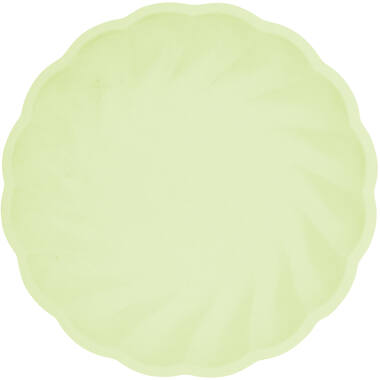 6 Plates Vert Decor Round Green 18.8 cm