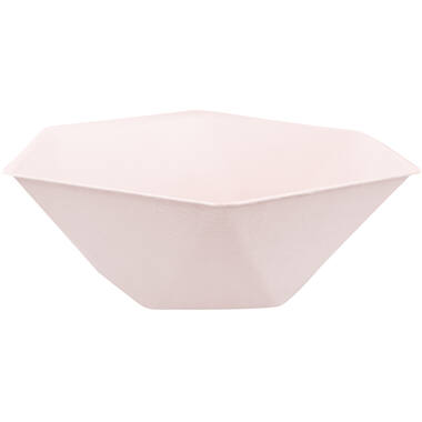 6 Bowls Vert Decor Hexagonal Pink 15.8 x 13.7 cm