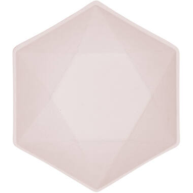 6 Bowls Vert Decor Hexagonal Pink 15.8 x 13.7 cm
