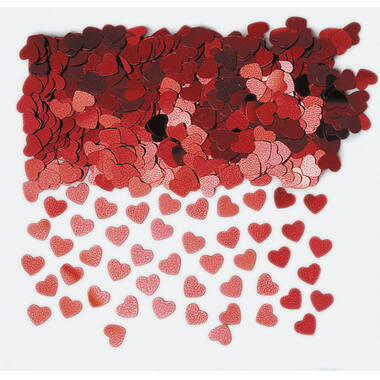 Confetti Sparkle Hearts Red Foil 14 g