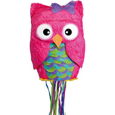 Pull Pinata Owl Paper / Plastic 33.6 x 48.8 x 15.8 cm