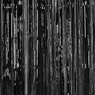 Door Curtain Black Metallic Plastic 243 x 91.4 cm