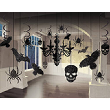 Decoration Kit Glitter Chandelier Paper / Foil 17 Pieces 716 cm / 9.1 - 60.9 cm