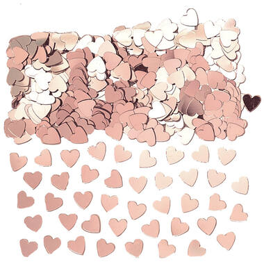 Confetti Hearts Rose Gold Foil 14 g