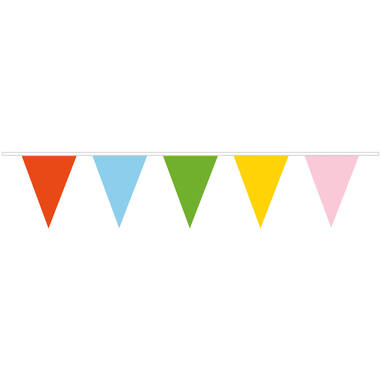 Pennant Banner Multicoloured Plastic 1000 x 32 cm