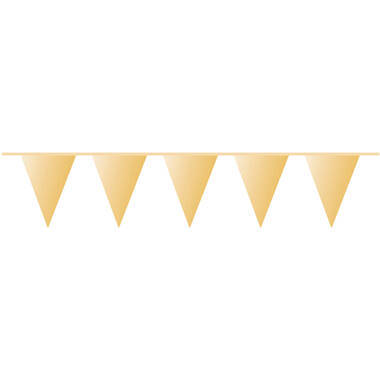 Pennant Banner Gold Plastic 1000 x 32 cm