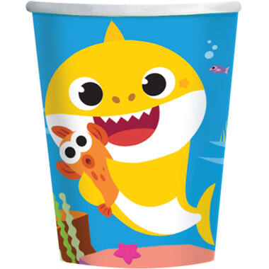 8 Cups Baby Shark 250 ml