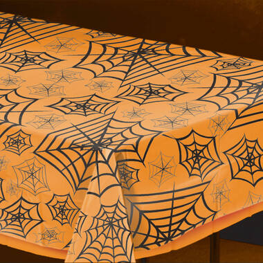 Tablecover Clear Spider Web   Plastic 274 x 139 cm