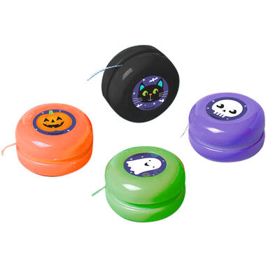 4 Yo-Yo's Spooky Assorted Plastic 4 cm
