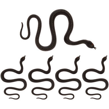 5 Snakes Black Plastic Length 35 cm