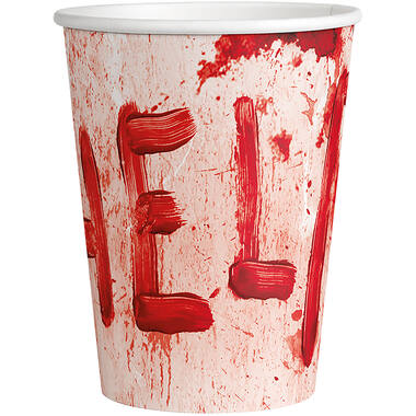 8 Cups Paper Bloody Good Time Paper 250 ml