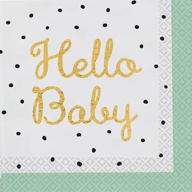 16 Napkins Hello Baby 33 x 33 cm