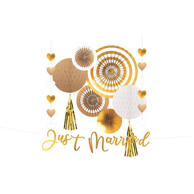 Decoration Kit Wedding Paper 9 Parts 365 cm / 40.6 cm / 91 cm / 30.4 cm