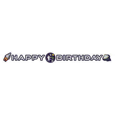 Letter Banner Space Party Paper 192 x 12 cm