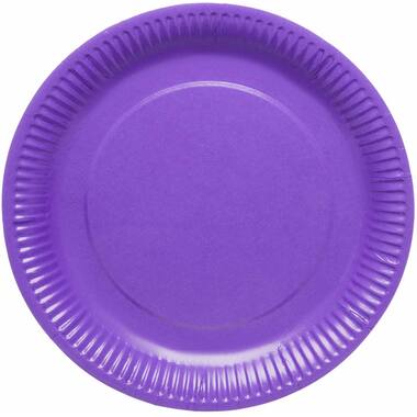 8 Plates Grape Round Paper 23cm