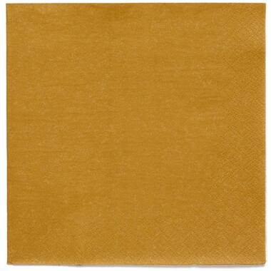 20 Napkins Creme Brulee 33 x 33 cm
