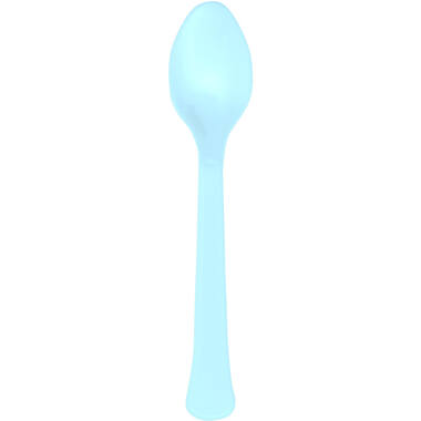 Spoons Plastic Clear Sky 24 Pieces
