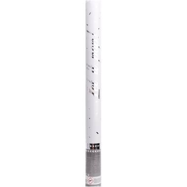 Confetti Cannon Silver Rectangular Foil 60 cm