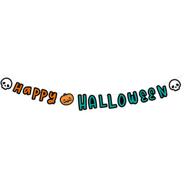 Letterbanner Cats & Bats Paper 180 x 15 cm