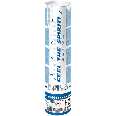 Confetti Cannon paper rectangular white/blue